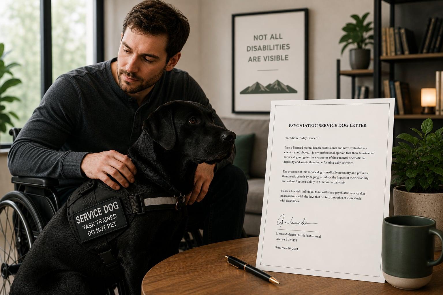 Psychiatric Service Dog Letter